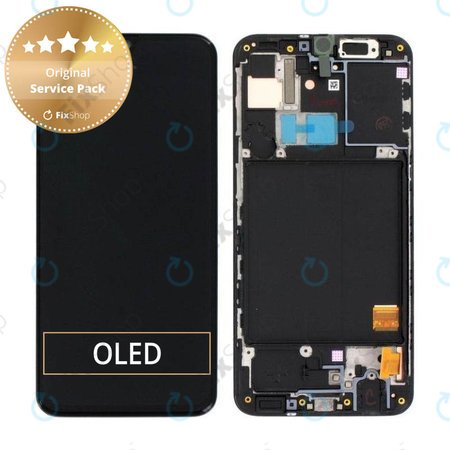 Samsung Galaxy A40 A405F - LCD Display + Touch Screen + Frame (Black) - GH82-19672A, GH82-19674A Genuine Service Pack