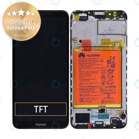 Huawei Honor 7C - LCD Display + Touch Screen + Frame + Battery (Black) - 02351USW
