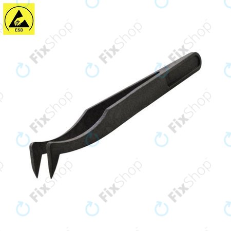 Plastic Antistatic Tweezer with Bent Sharp Tip