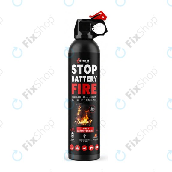 Bonpet Fire Extinguishing Spray for Lithium Batteries, 500 ml, E-Bike & Scooter Edition