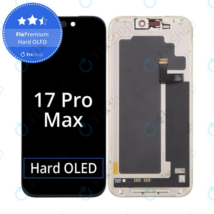 Display Hard OLED for iPhone 17 Pro Max, Touch Screen with Frame, FixPremium