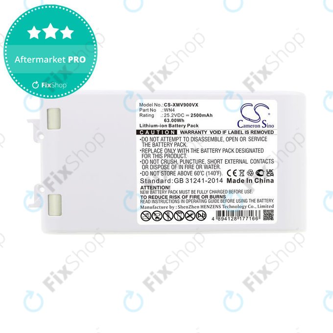 Battery for Xiaomi Dreame V10, V9, V8, XR, 2500mAh, Li-Ion, 25.2V, WN4, HQ