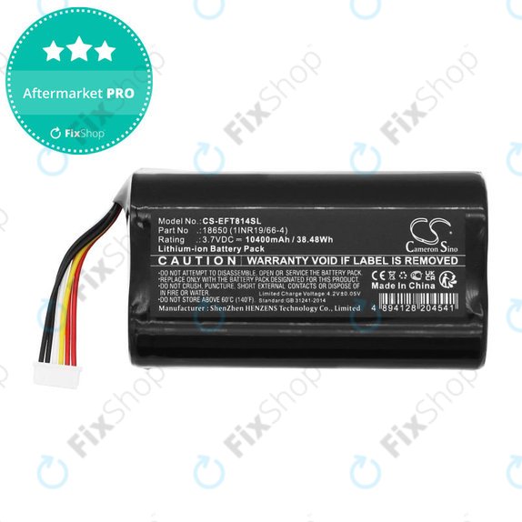 Battery for Eufy Cam 2 Pro, T8140r, 10400mAh, Li-Ion, 3.7V, 18650 (1INR19/66-4), HQ