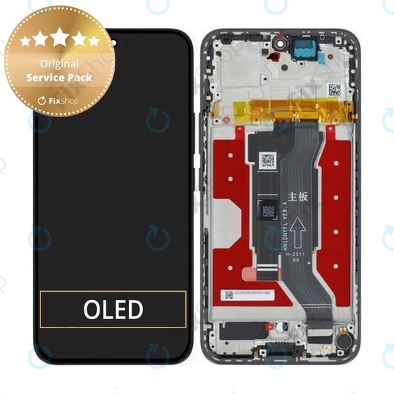 Honor 400 - LCD Display + Touch Screen + Frame (Midnight Black) - 0235APNR Genuine Service Pack