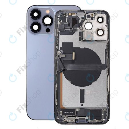 Apple iPhone 13 Pro Max - Rear Housing with Small Parts (Blue)