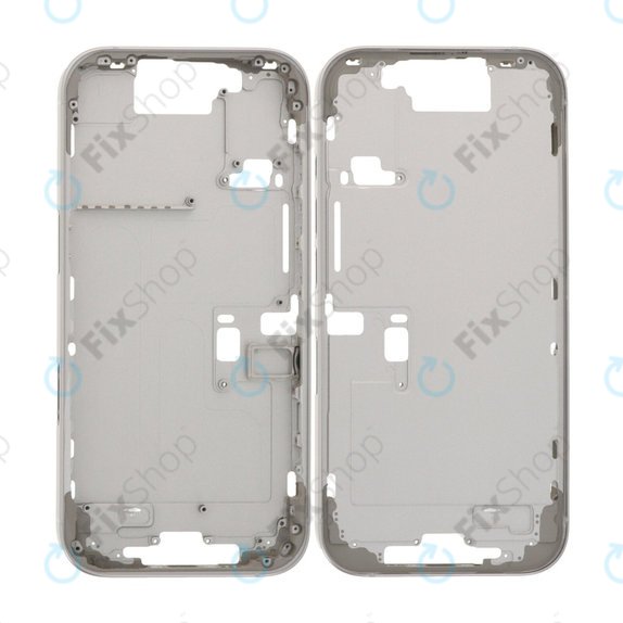 Apple iPhone 16 Pro - Middle Frame + Power + Volume Buttons (White Titanium)
