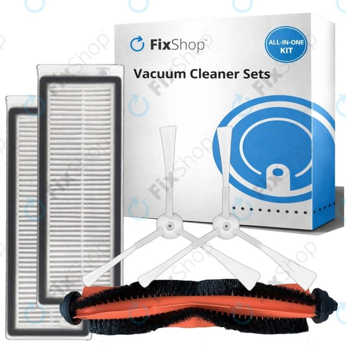 Replacement set for Xiaomi Mi Robot Vacuum Mop Essential (Mijia G1) (1x Main brush, 2x Filter, 2x Side brush)