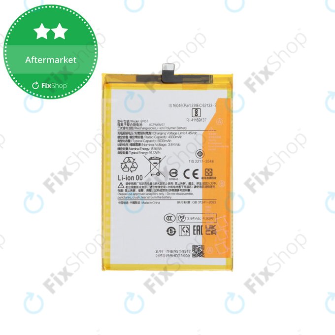 Xiaomi Redmi 13, 13 5G, Poco M6 4G - Battery BN5T 5030mAh