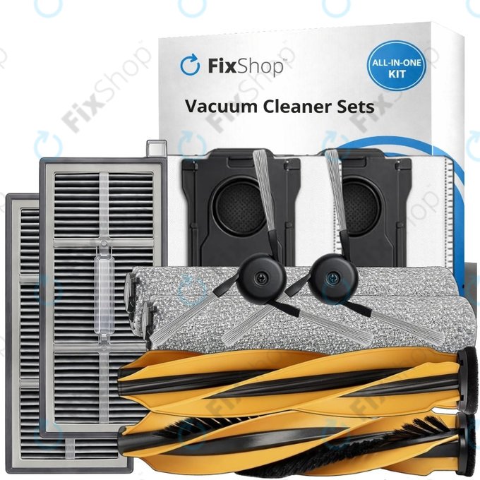 Replacement set for Mova Z60 Ultra Roller (1 pair of Main brushes, 2x Filter, 2x Side brush, 2x Mop cloth, 2x Dust bag)
