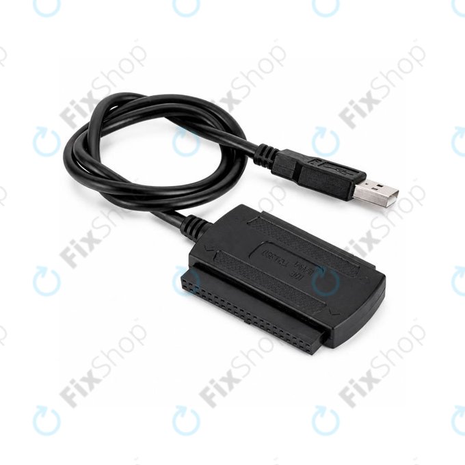 USB 2.0 to IDE / SATA Adapter for 2.5" and 3.5" HDD/SSD, with EU Power Supply