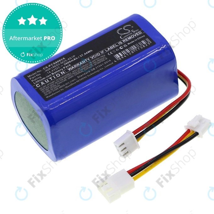 Proscenic 800T, 820T, 830T - Battery INR18650-M25-4S1P Li-Ion 14.4V 2600mAh HQ