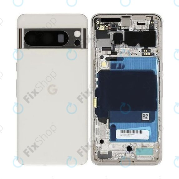 Google Pixel 8 Pro GC3VE G1MNW - Rear Housing (Porcelain) - G949-00694-01 Genuine Service Pack