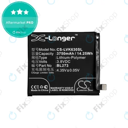 Lenovo K6 Note - Battery BL273 3750mAh HQ