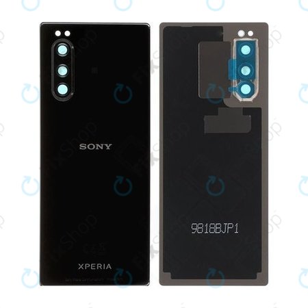 Sony Xperia 5 - Battery Cover (Black) - 1319-9508 Genuine Service Pack