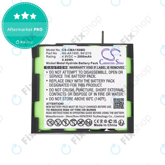 Battery for Compex MI-Fitness, 2000mAh, Ni-MH, 4.8V, 941213, HQ