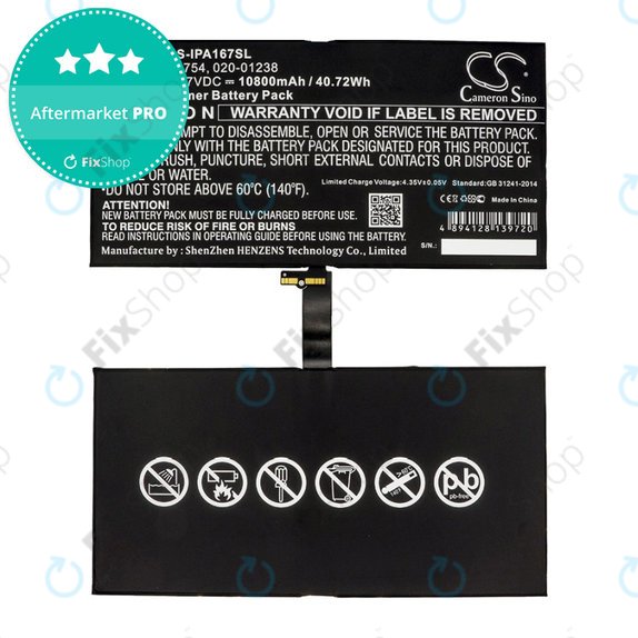 Apple iPad Pro 12.9 (2nd Gen 2017) - Battery A1754, 020-01238 10800mAH HQ