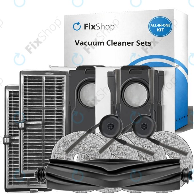 Replacement set for Mova P50 Ultra (1x Main brush, 2x Filter, 2x Side brush, 4x Mop cloth, 2x Dust bag)