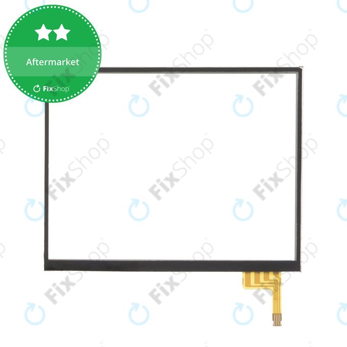 Bottom touch screen glass with adhesive for Nintendo DS Lite