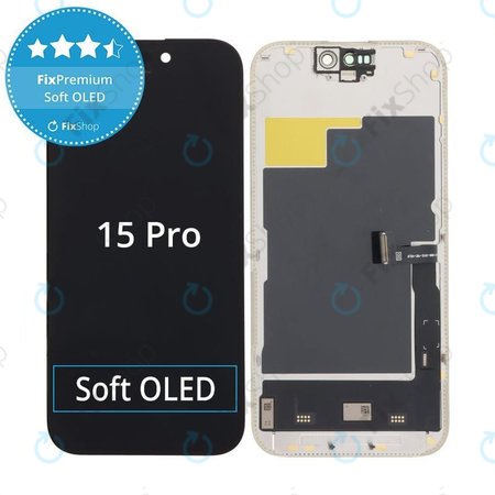 Apple iPhone 15 Pro - LCD Display + Touch Screen + Frame Soft OLED FixPremium JCID