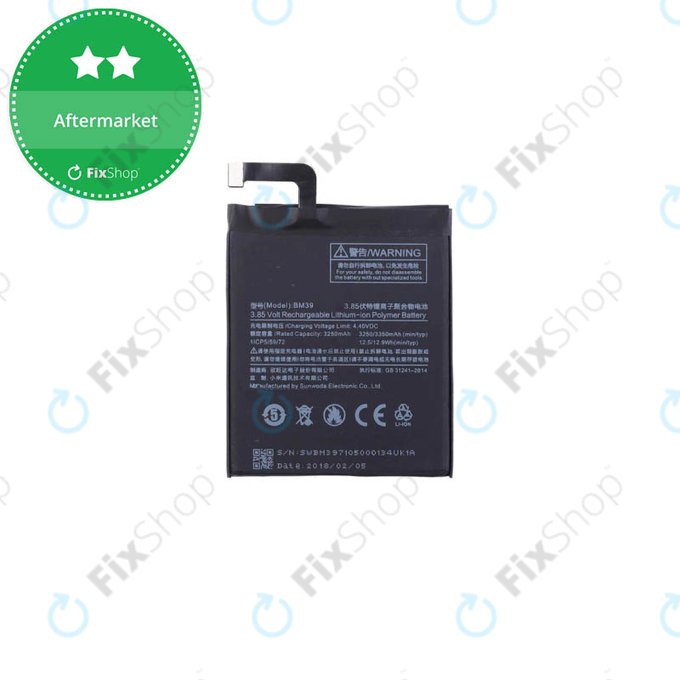 Xiaomi Mi6 - Battery BM39 3350mAh
