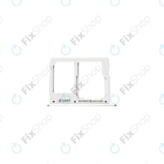 Samsung Galaxy A3 A310F (2016), A5 A510F - SIM/SD Tray (White) - GH98-38665C Genuine Service Pack