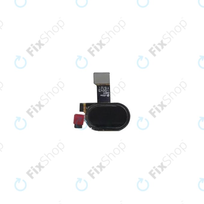 Motorola Moto E4 XT1761 - Home Button + Fingerprint Sensor + Flex Cable (Black)