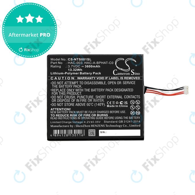Nintendo Switch - Battery HAC-003 3600mAh HQ