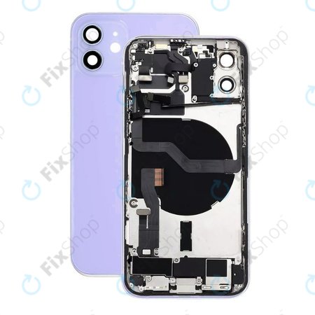 Apple iPhone 12 - Rear Housing with Small Parts (Purple)