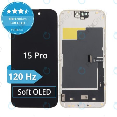 Apple iPhone 15 Pro - LCD Display + Touch Screen + Frame Soft OLED FixPremium 120Hz