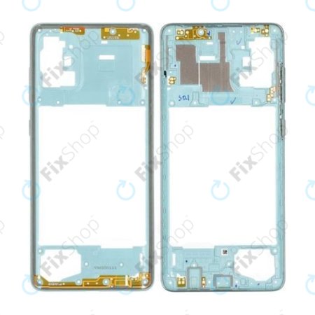 Samsung Galaxy A71 A715F - Middle Frame (Prism Crush Blue) - GH98-44756C Genuine Service Pack