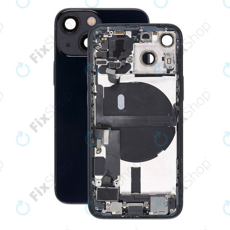Apple iPhone 13 Mini - Rear Housing with Small Parts (Midnight)