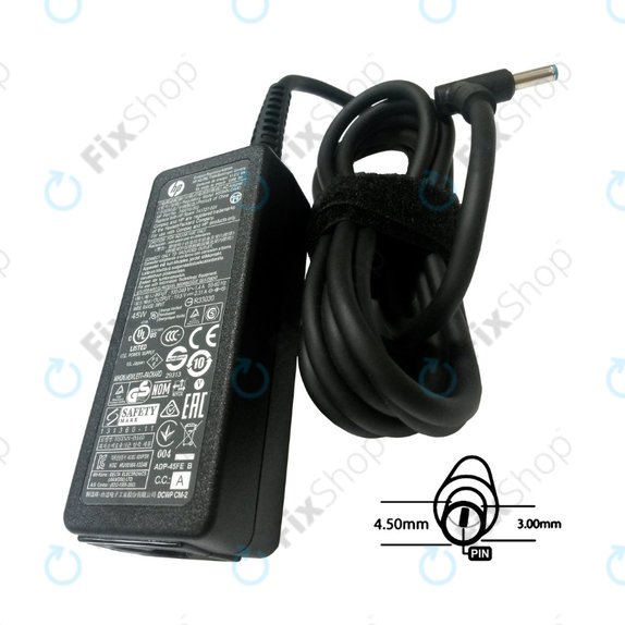 Charging adapter for HP, 77011108, 45W, 19.5V, Genuine Service Pack