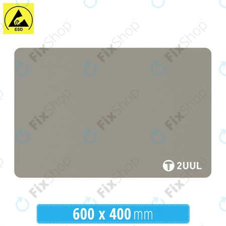 2UUL - ESD Antistatic Heat-Resistant Silicone Pad with Anti Dust Coating - 60 x 40cm (Grey)