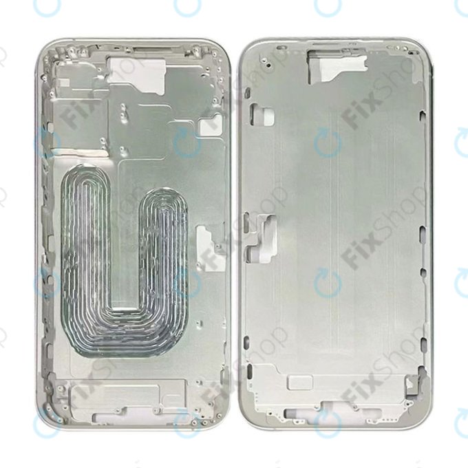 Apple iPhone 16 Plus - Middle Frame + Power + Volume Buttons (White)