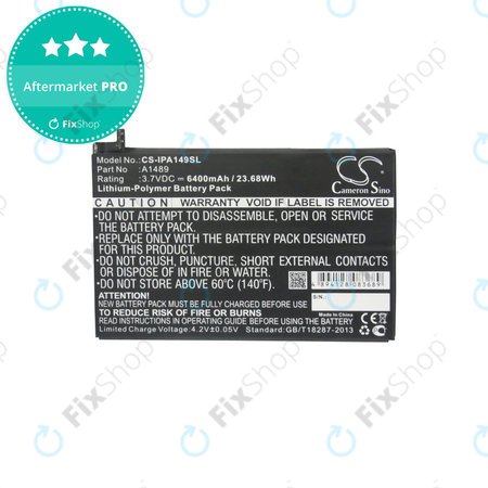 Apple iPad Mini 2, Mini 3 - Battery A1489, A1512 6400mAh HQ