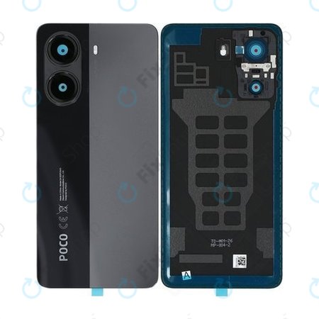 Xiaomi Poco X7 Pro 2412DPC0AG - Battery Cover (Black) - 56003000O1000 Genuine Service Pack