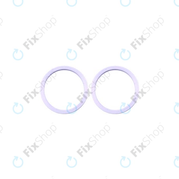 Apple iPhone 11, 12, 12 Mini - Rear Camera Lens Frame (Purple) - 2pcs