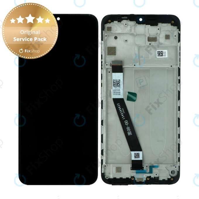 Xiaomi Redmi 9 - Display + Touch Screen + Frame (Black) - 5600050J1900 Genuine Service Pack