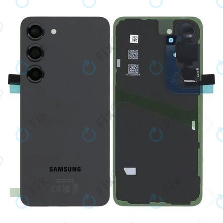 Samsung Galaxy S23 S911B - Battery Cover (Phantom Black) - GH82-30393A Genuine Service Pack