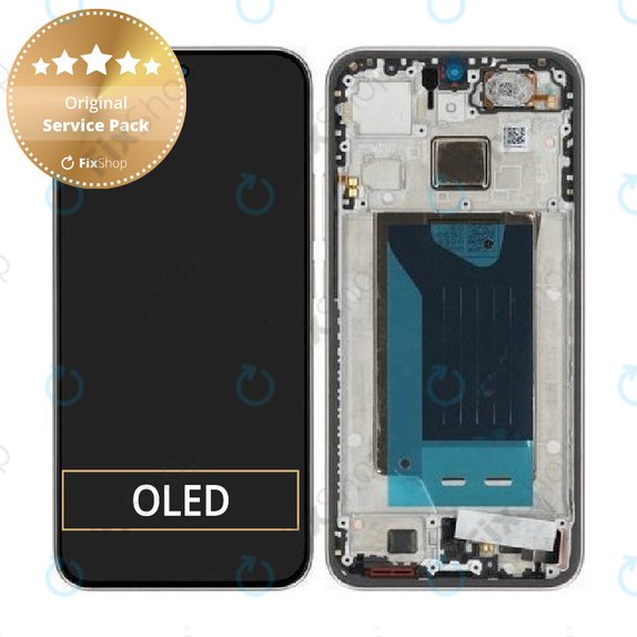 Display for Xiaomi 15T, Rose Gold, Touch Screen with Frame, 5600030O12A00, Genuine Service Pack