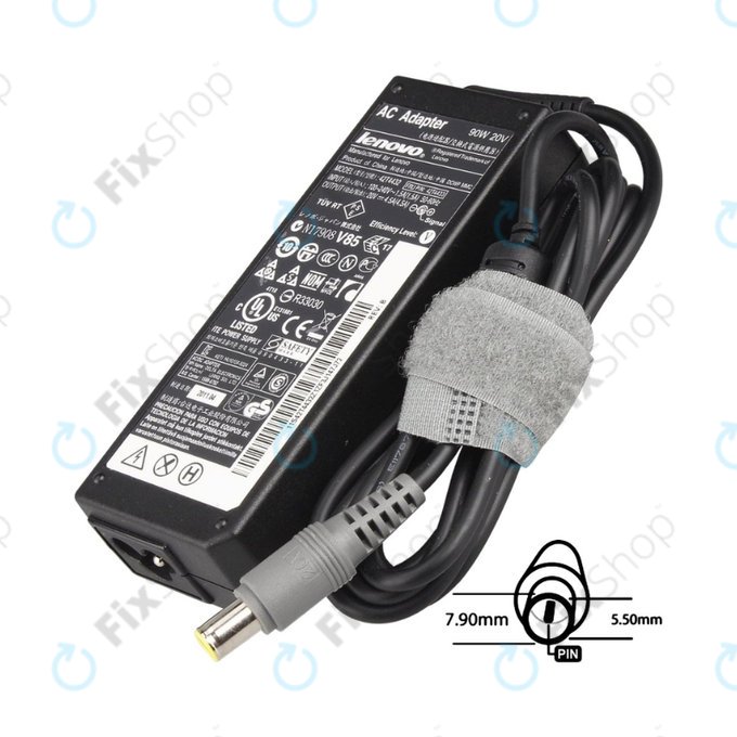 Charging adapter for Lenovo, 77011015, 90W, 20V, Genuine Service Pack