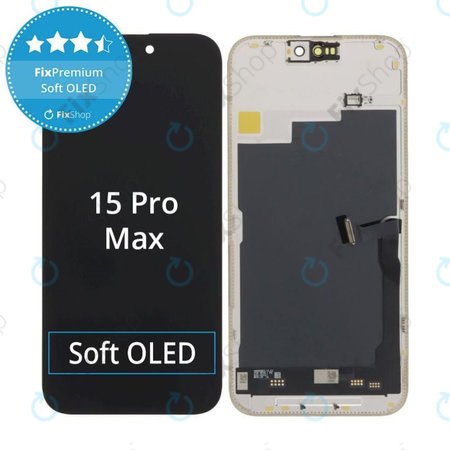 Apple iPhone 15 Pro Max - LCD Display + Touch Screen + Frame Soft OLED FixPremium JCID