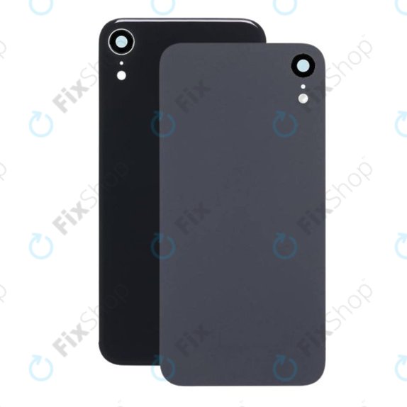 Apple iPhone XR - Rear Housing Glass + Camera Lens (Black)