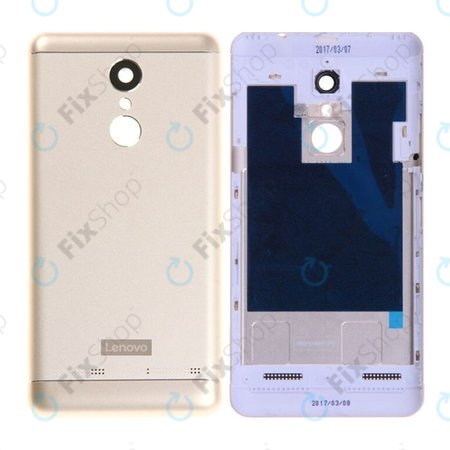 Lenovo K6 K33a48 - Battery Cover + Camera Lens(Gold) - 5S58C06307