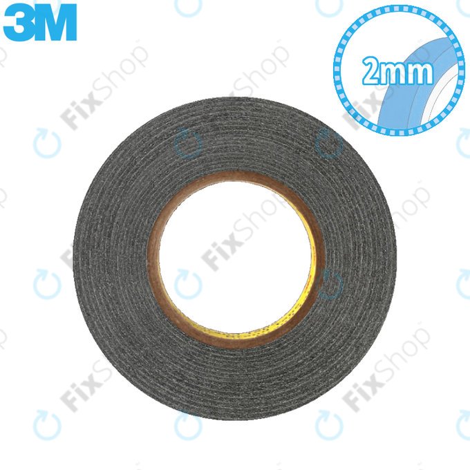 Black double outlet stick tape