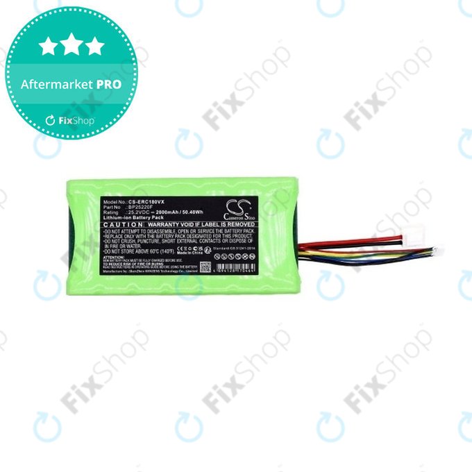 Battery for Grundig High Performance Cyclone, Eureka NEC180 Pro, 2000mAh, Li-Ion, 25.2V, BP25220F, HQ