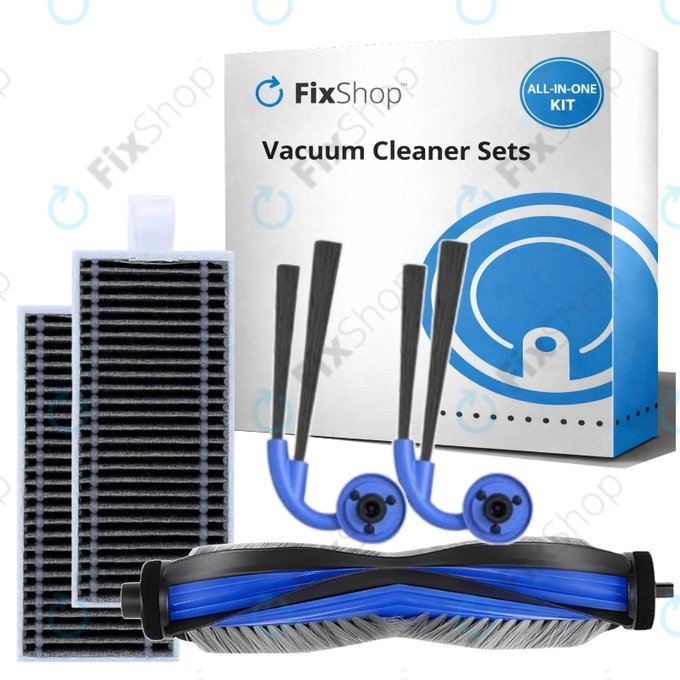 Replacement set for Ecovacs Deebot X11 Pro, X11 (1x Main brush, 2x Filter, 2x Side brush)