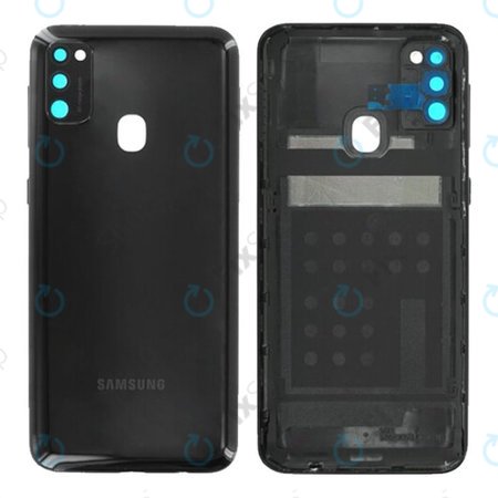 Samsung Galaxy M21 M215F - Battery Cover (Black) - GH82-22609A Genuine Service Pack
