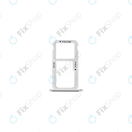 Huawei Honor 6X - SIM Tray (Silver) - 51661CBR Genuine Service Pack