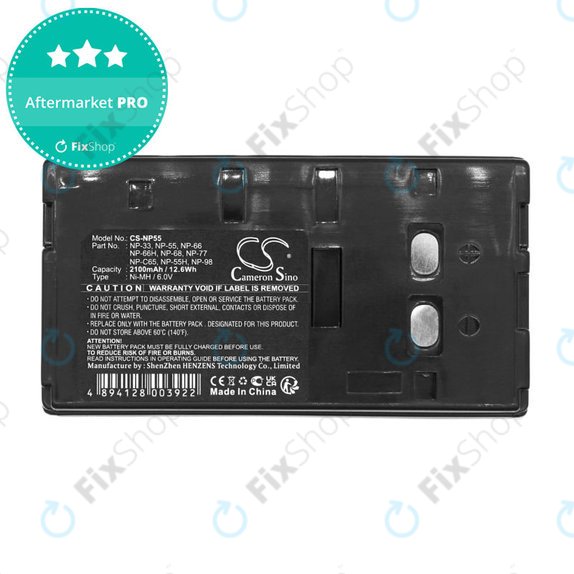 Battery for Blaupunkt, Sony, Akai, HP, 2100mAh, Ni-MH, 6V, NP-33, HQ